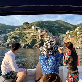 Cinque Terre Boat Tour with Drinks & Pesto Tasting