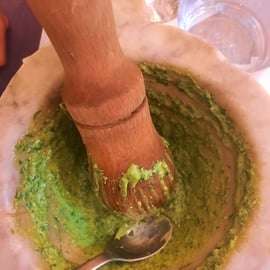 Cinque Terre: Aula de preparação de pesto com degustação de vinho e comida