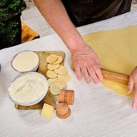Levanto, Cinque terre: Verse pasta en pesto kookles