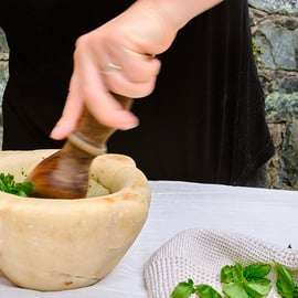Levanto, Cinque terre: Verse pasta en pesto kookles