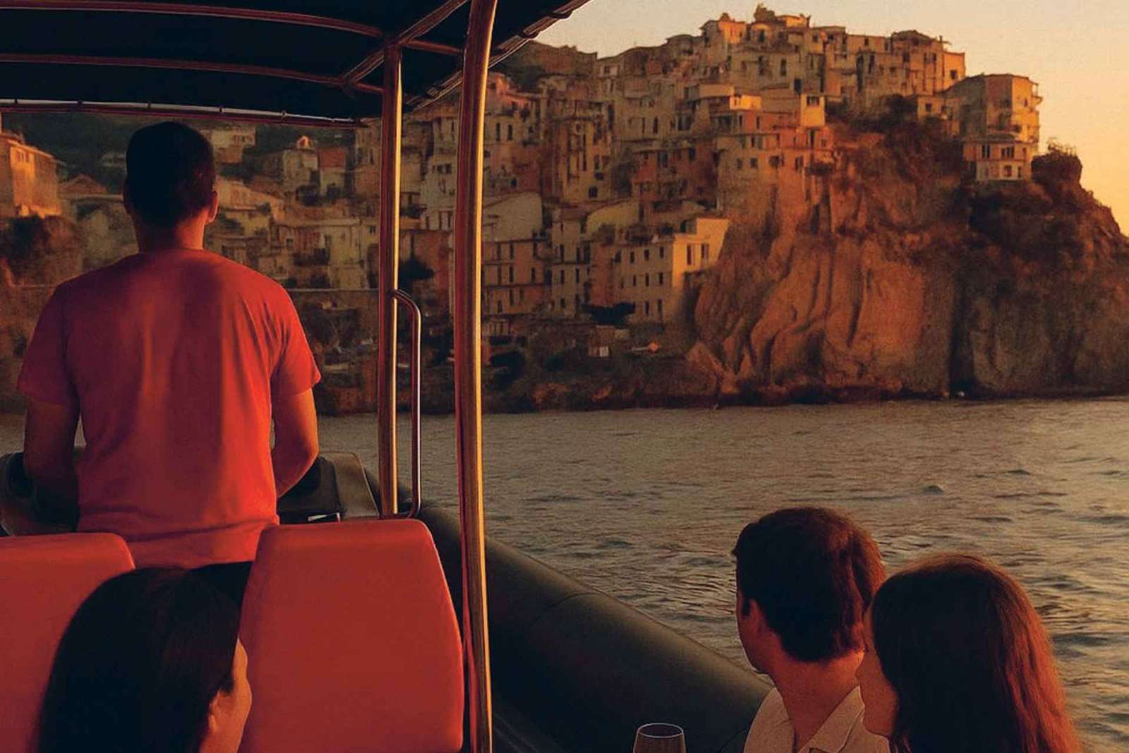 La Spezia: Plavba lodí za západem slunce v Cinque Terre s aperitivy
