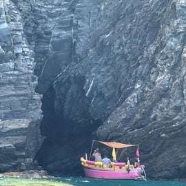Cinque Terre: Pink Boat Tour with Lady Captain