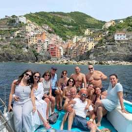 Excursion en bateau dans les Cinque Terre avec un gozzo ligure traditionnel