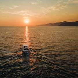 Cinque Terre Tour en bateau au coucher du soleil