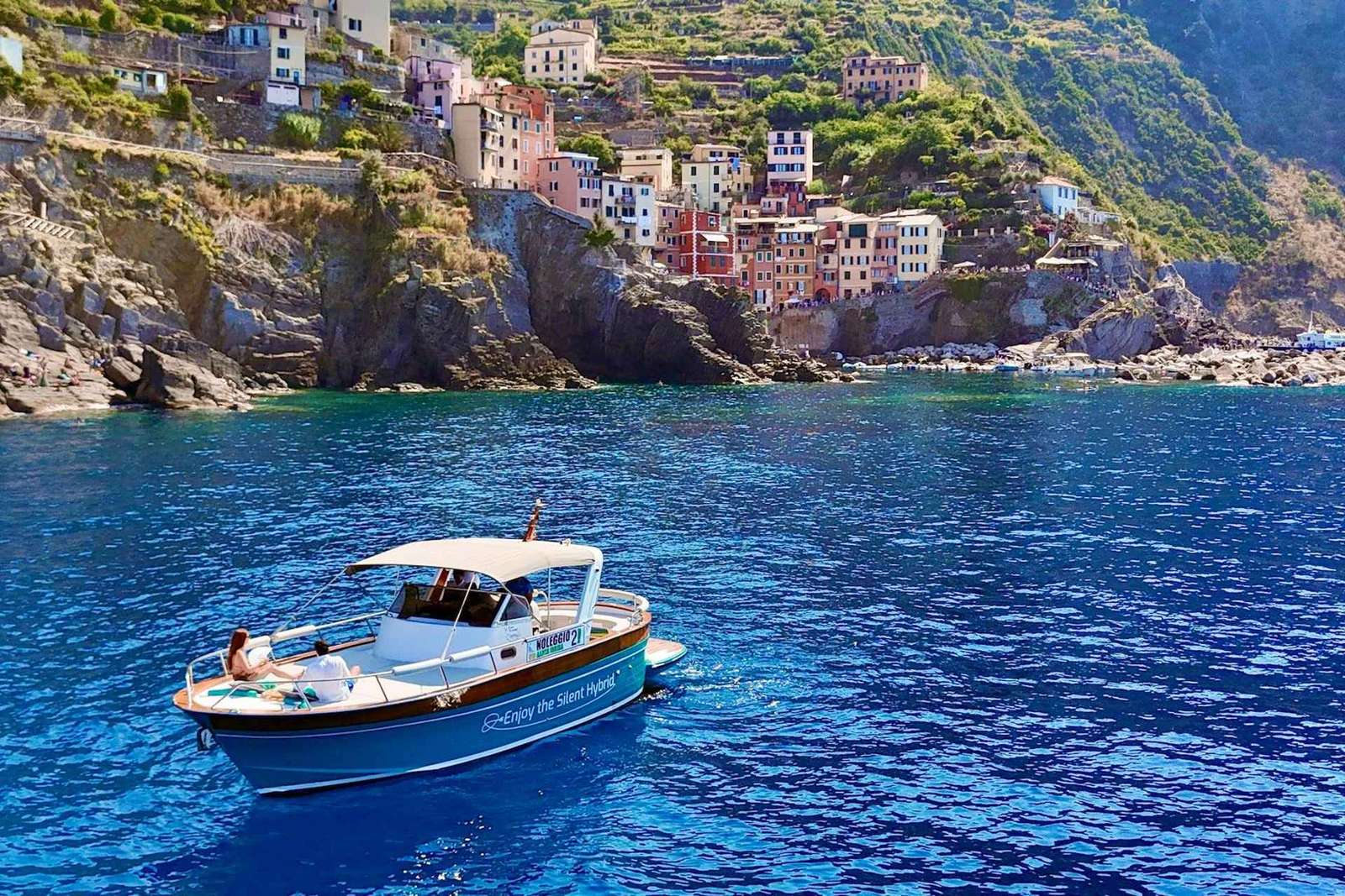 Cinque Terre: Hybride rondvaart met zwemstop