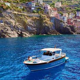 Cinque Terre: Hybride rondvaart met zwemstop