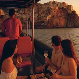 La Spezia: Plavba lodí za západem slunce v Cinque Terre s aperitivy