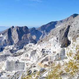 Colonnata : Visite des carrières de marbre de Carrare en jeep