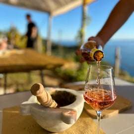 Volastra : Dégustation de vin BarCa dans les Cinque Terre et cours de pesto