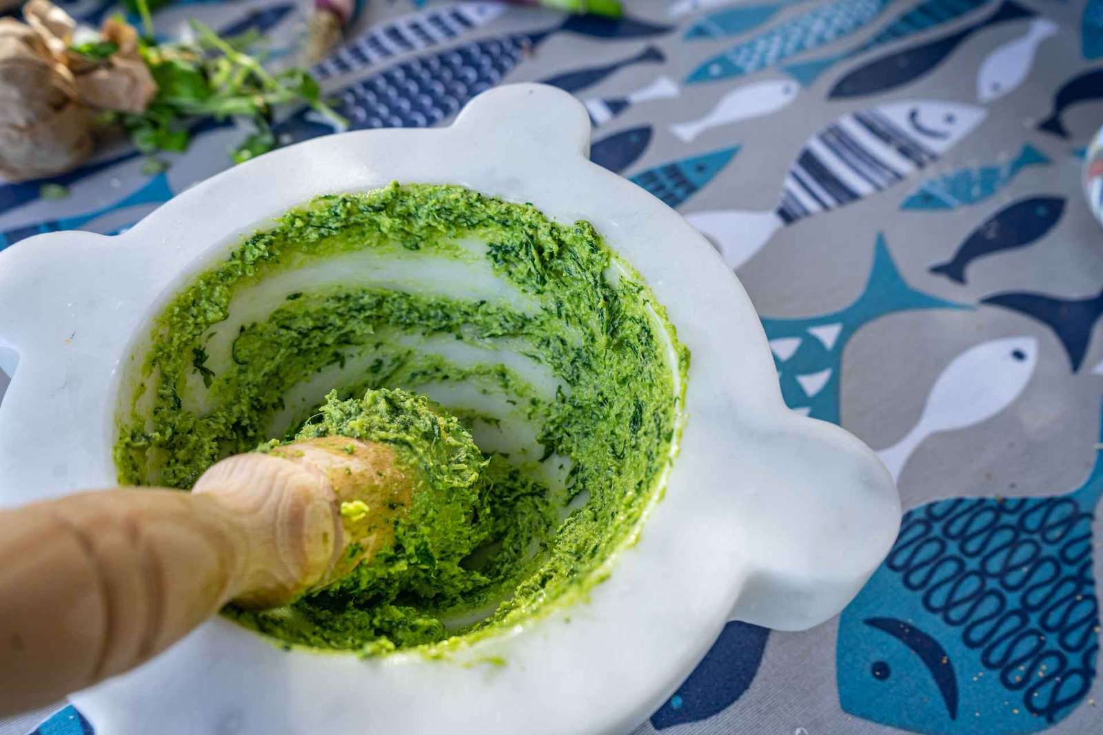Cinque Terre: kookles gnocchi en pesto met uitzicht op zee