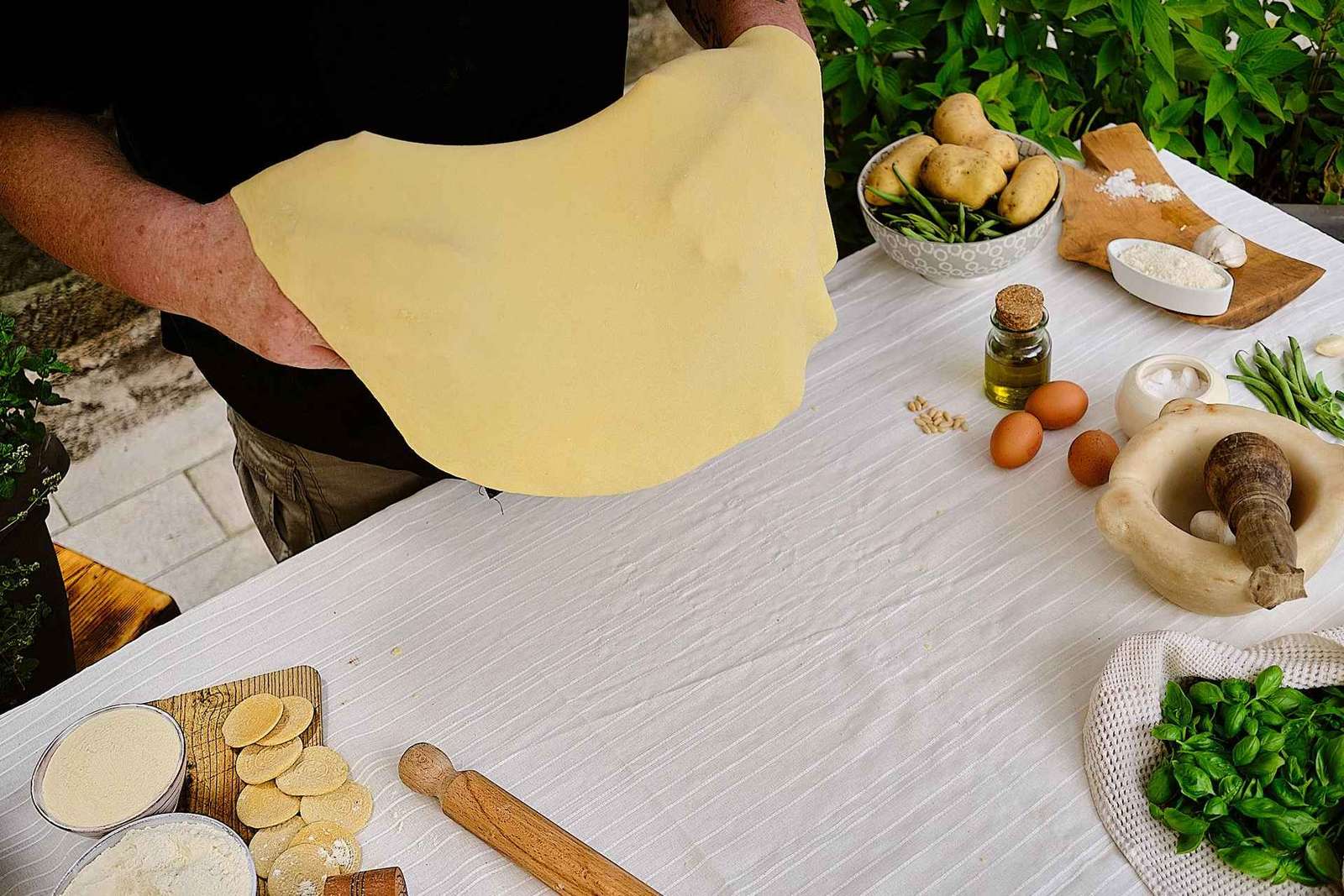 Levanto: clase de cocina de pansotti y ricotta al limón